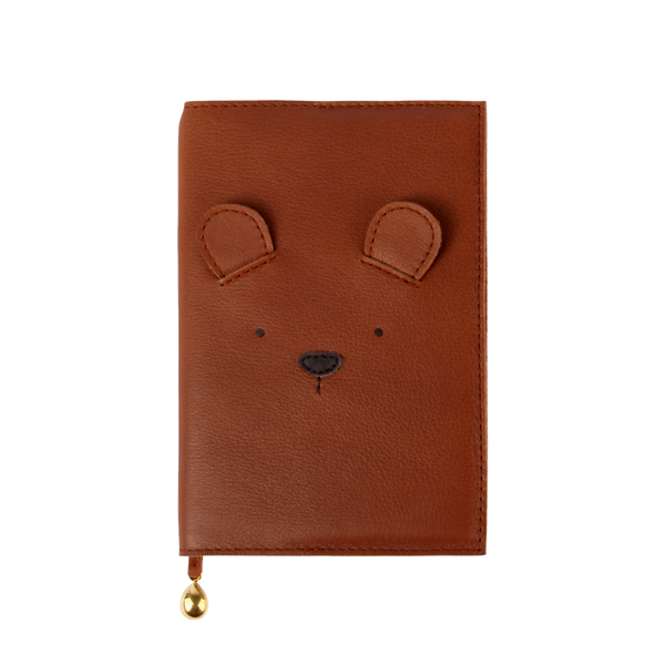 Kapi Notebook A6 | Bear | Cognac Classic Leather