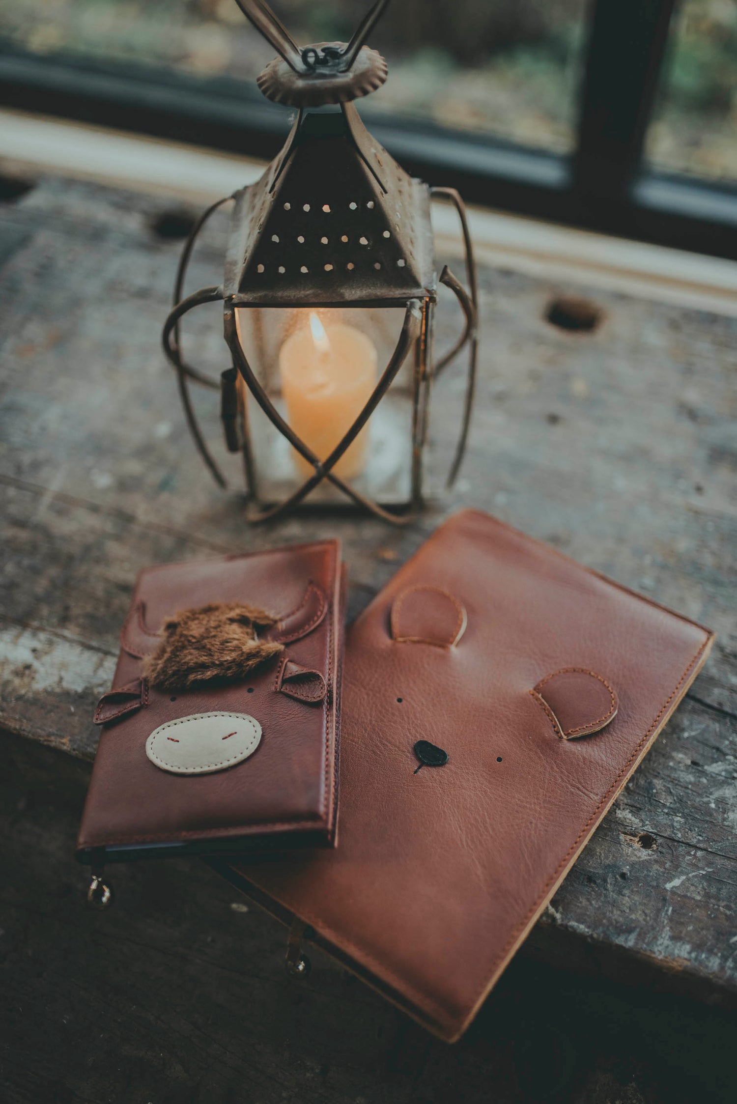 Kapi Notebook A6 | Bear | Cognac Classic Leather