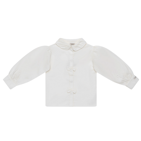Kresi Blouse | Bows | Off White – Donsje Amsterdam