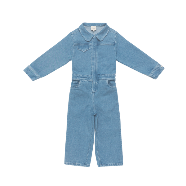 Lard Denim Jumpsuit | Western Bear | Vintage Blue