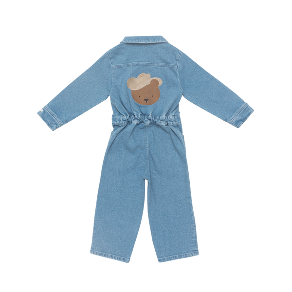 Lard Denim Jumpsuit | Western Bear | Vintage Blue