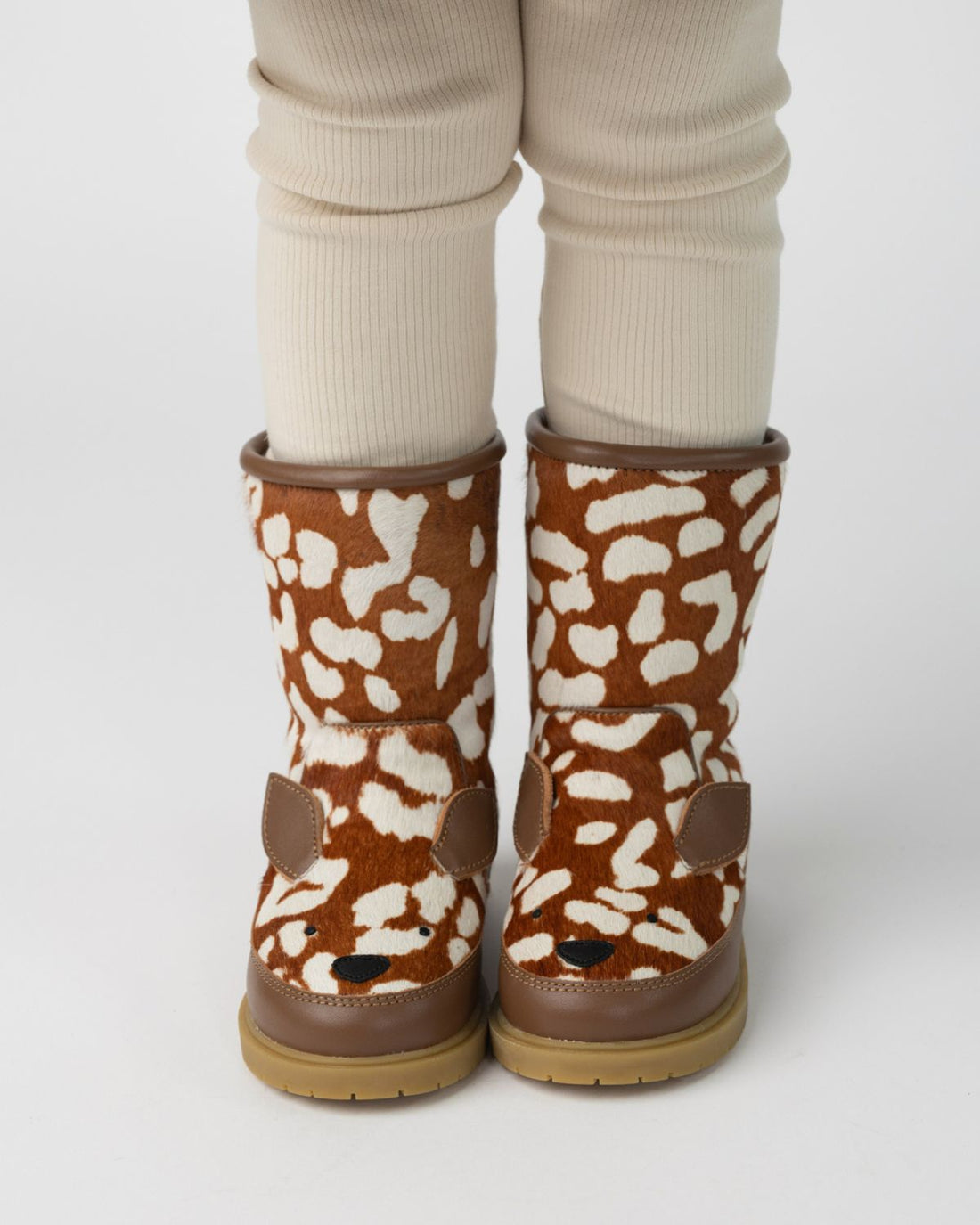 Wadudu Exclusive Boots | Bambi | Brown Spotted Cow Hair