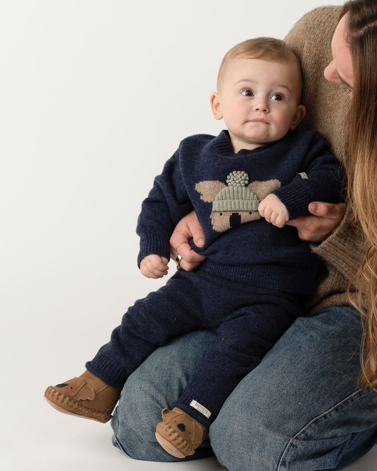 Trig Merino Wool Trousers | Blue Marine Melange