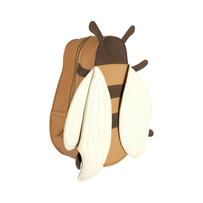 Loubi Schoolbag | Bee | Camel Classic Leather