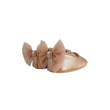Luyax Ballerinas | Clay Metallic Leather