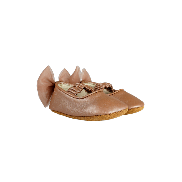 Luyax Ballerinas | Clay Metallic Leather