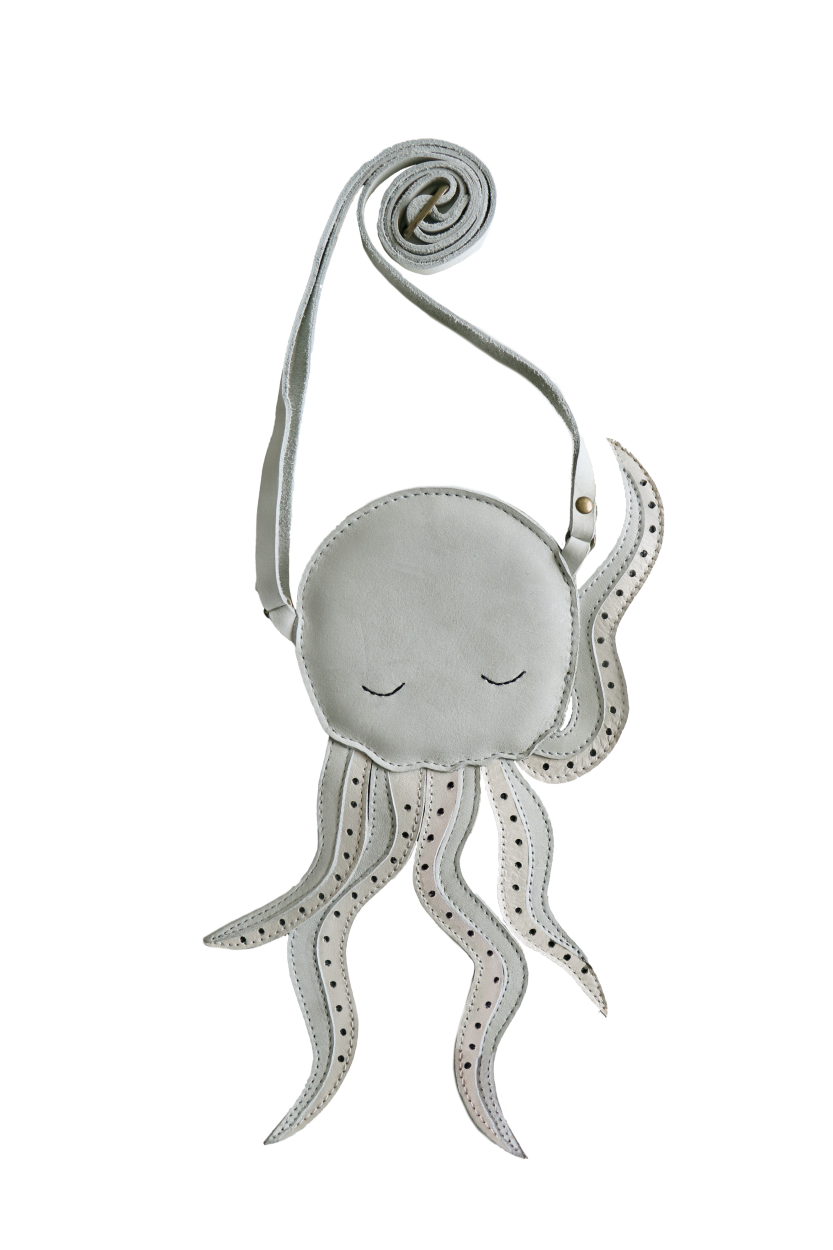 Thysa Purse | Octopus | Light Grey Nubuck