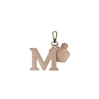Alphabet Keychain Large | M | Praline Leather