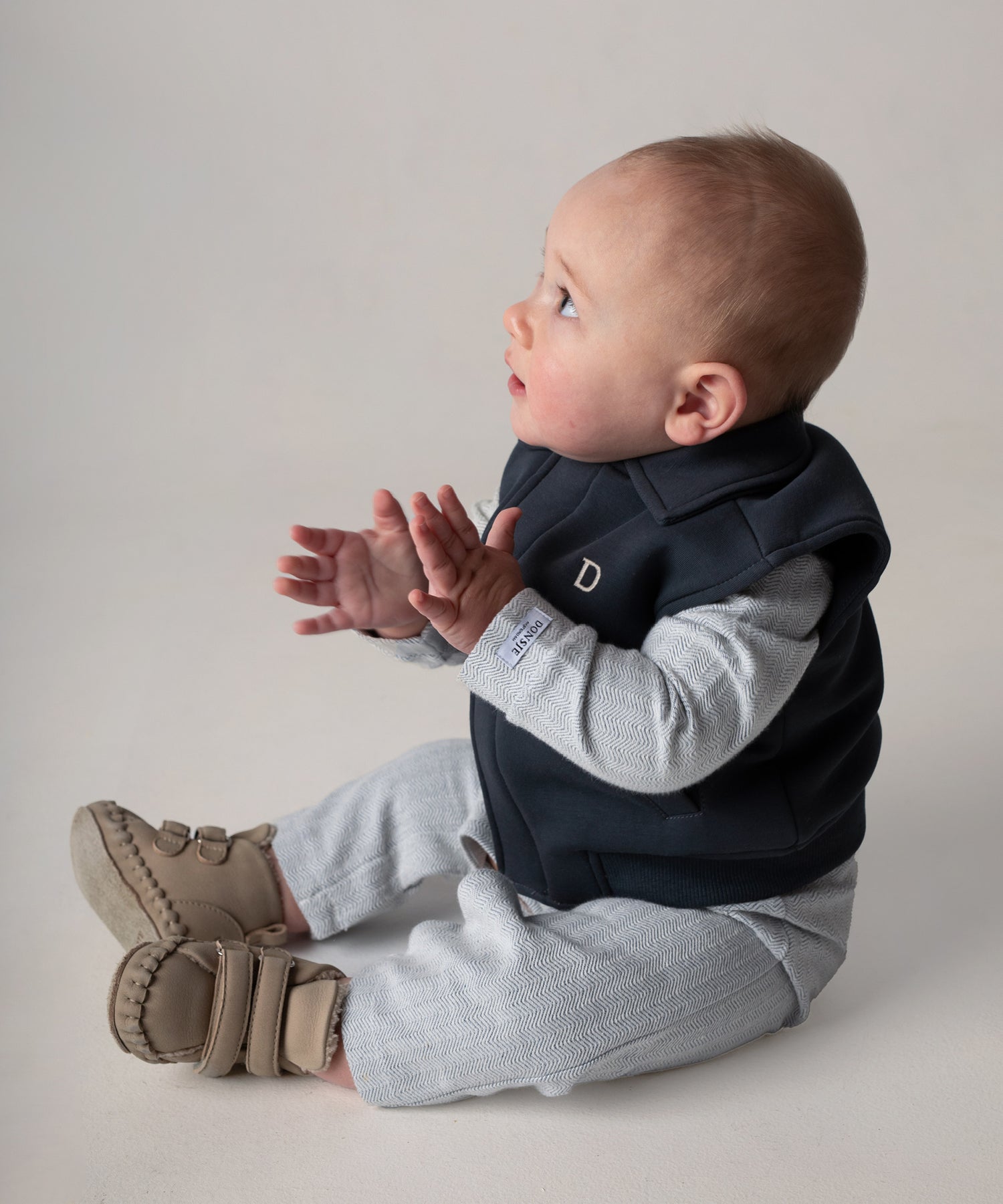 Donsje Amsterdam Flientje Baby Boys In Between Jacket Light Beige