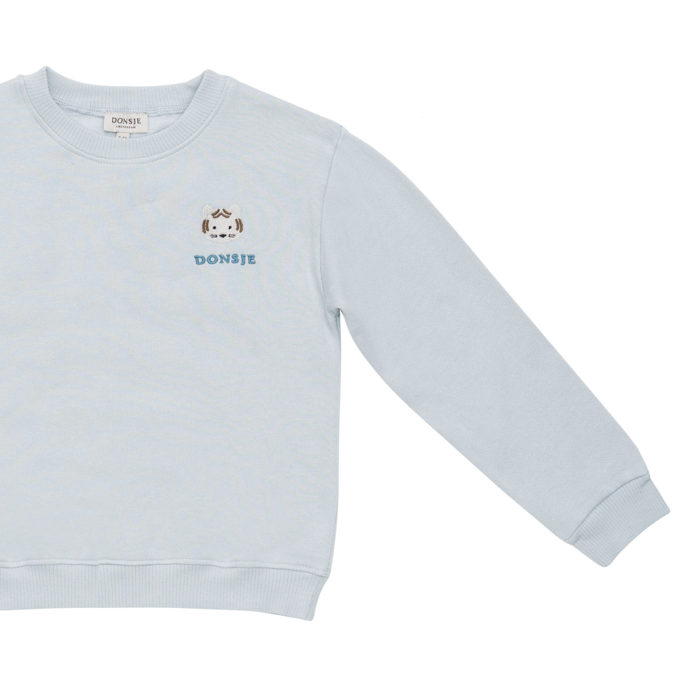 Muckie Sweater | White Tiger | Ice Blue