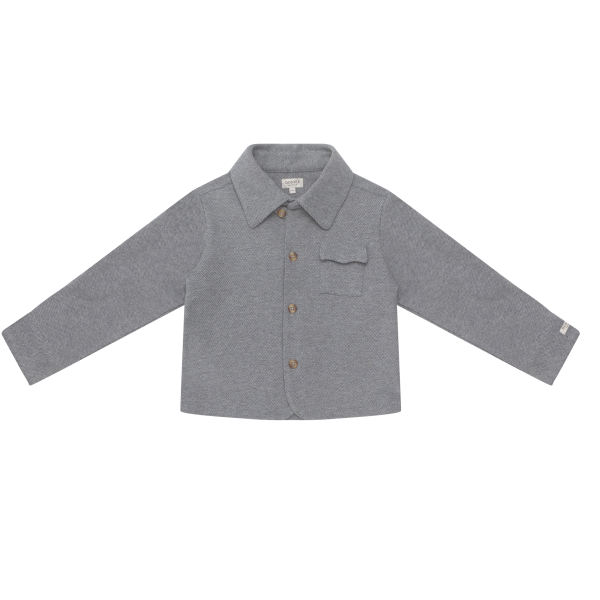 Melle Overshirt | Dark Spruce Melange