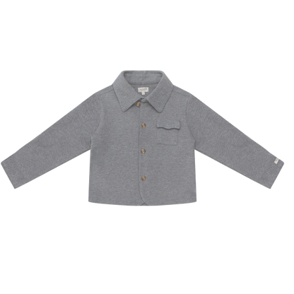 Melle Overshirt | Dark Spruce Melange