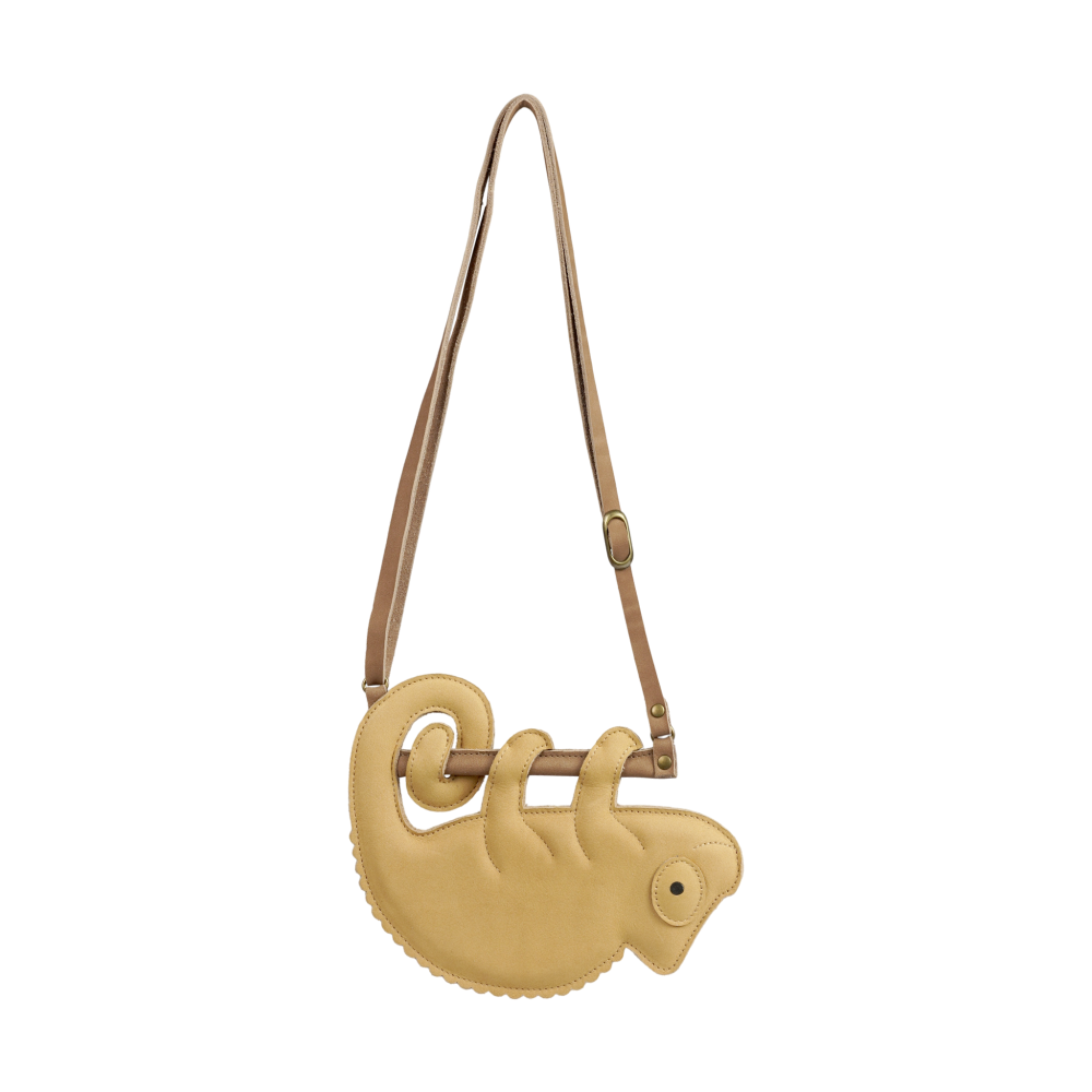 Merua Purse | Yellow Chameleon | Khaki Nubuck