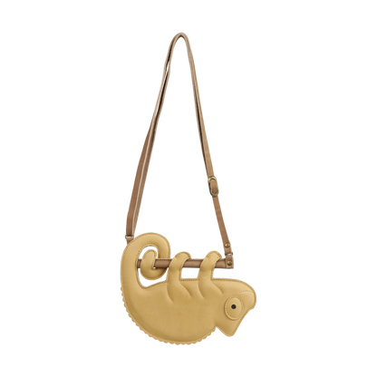 Merua Purse | Yellow Chameleon | Khaki Nubuck