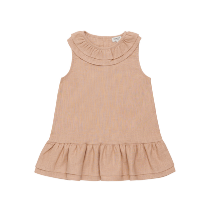 Michelle Linen Dress | Cloudy Rose