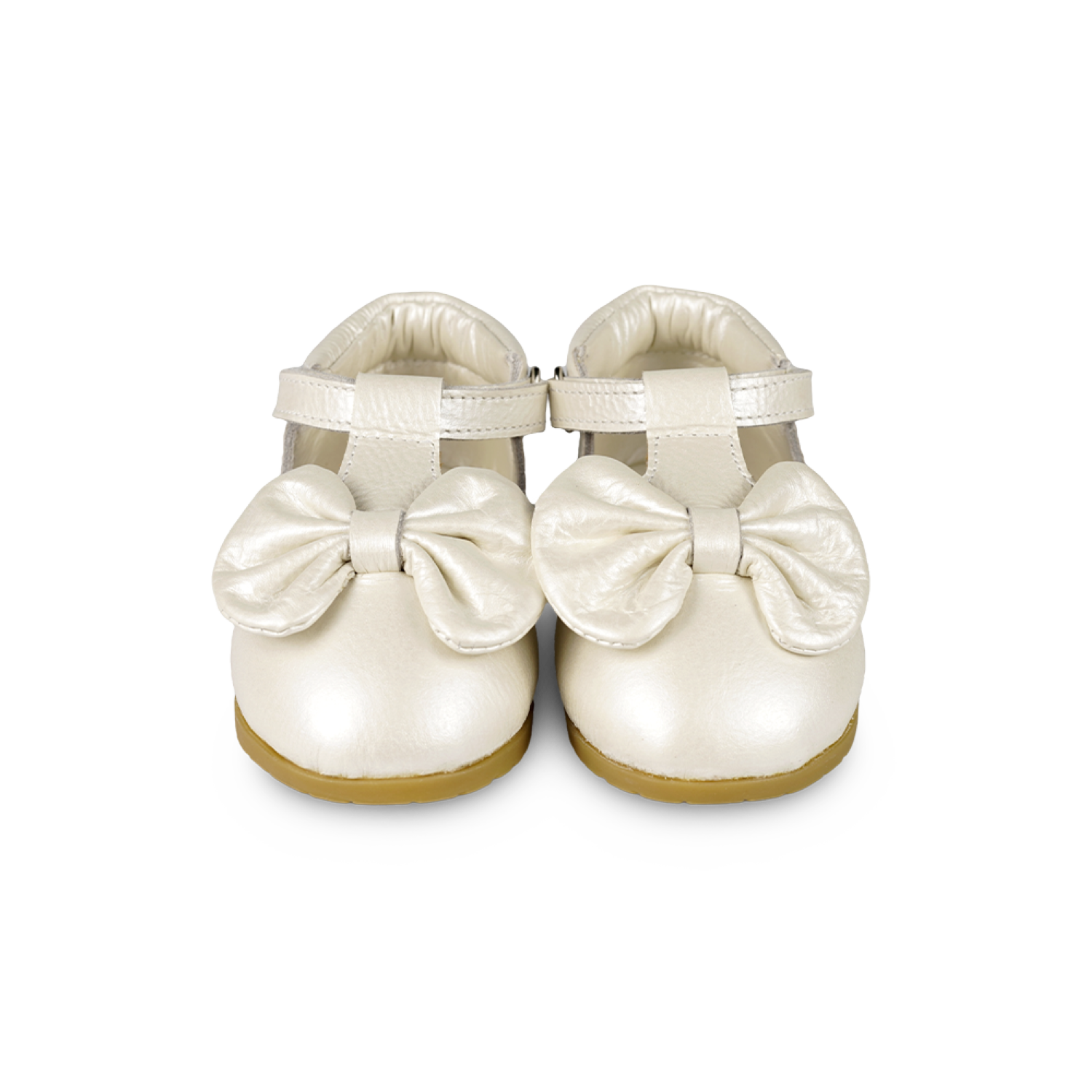 Moane Shoes | Off White Metallic Leather