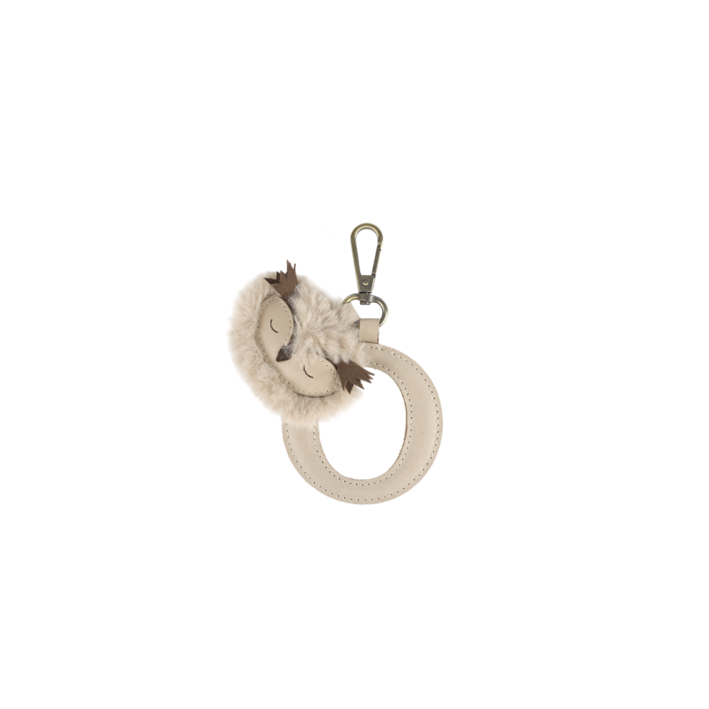Alphabet Keychain Large | O | Ivory Classic Leather