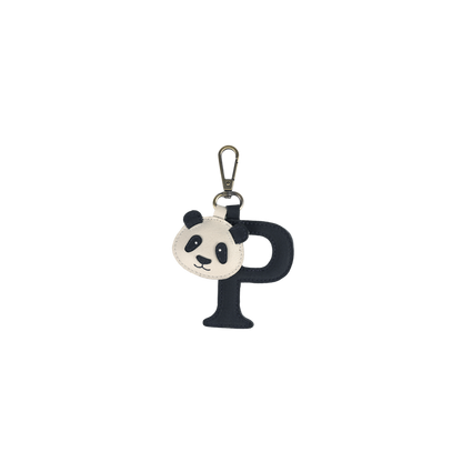 Alphabet Keychain Large | P | Navy Nubuck