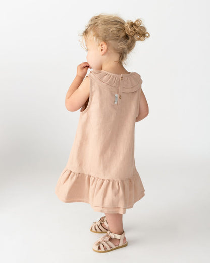 Michelle Linen Dress | Cloudy Rose