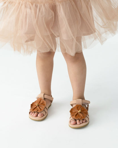 Iles Fields Sandals | Hibiscus | Coral Betting Leather