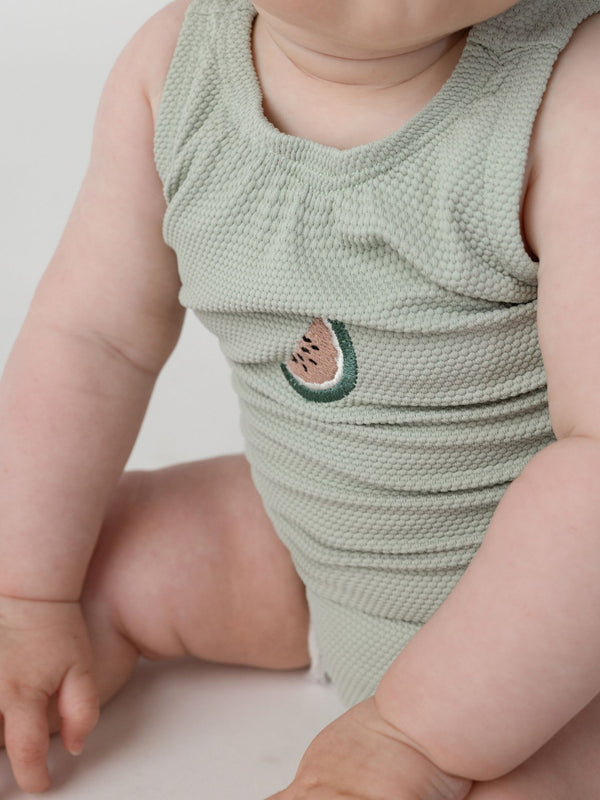 Stien Swimsuit | Watermelon | Frosted Green