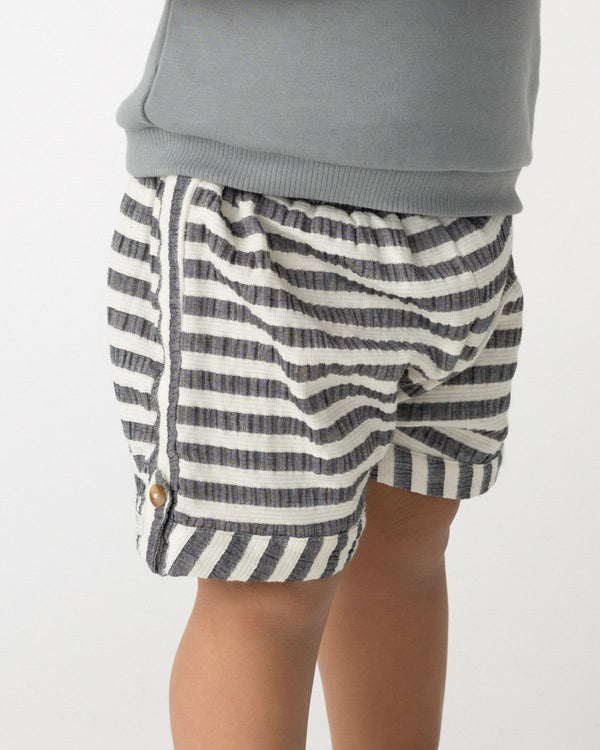 Kaatio Shorts | Blue Marine - White Striped