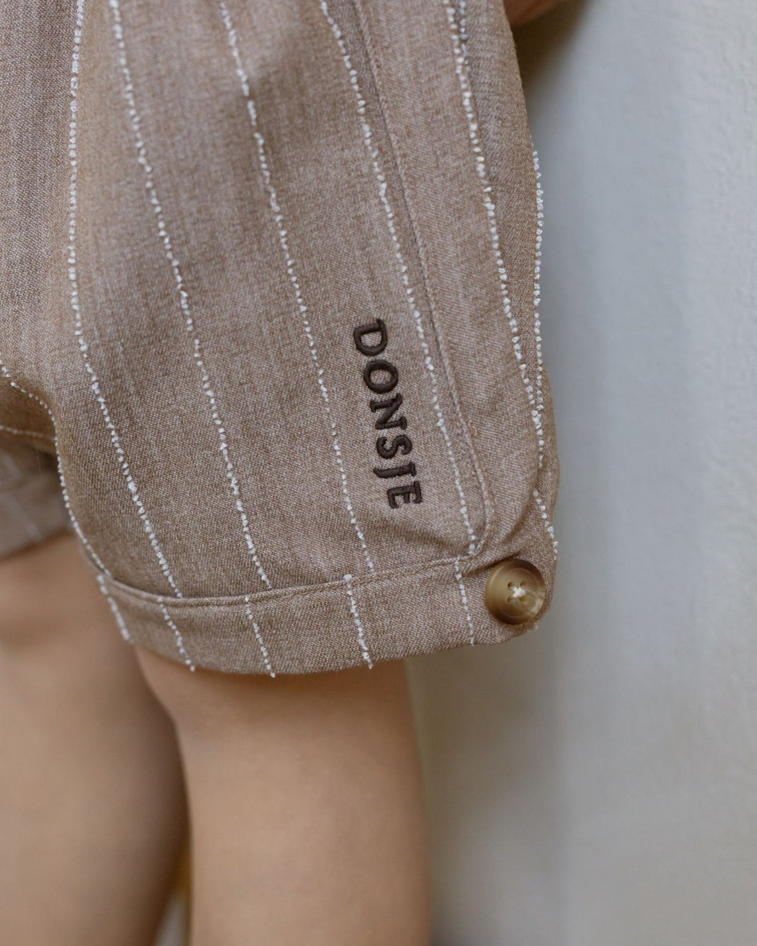 Dantien Shorts | Milk Chocolate Striped