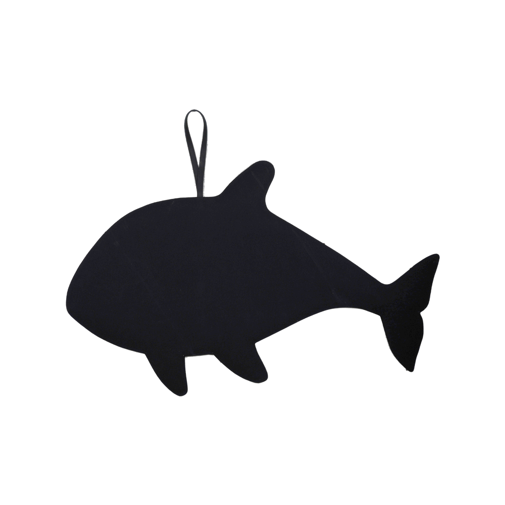 Gomi Ornament Medium | Orca | Black Leather