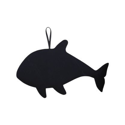 Gomi Ornament Medium | Orca | Black Leather