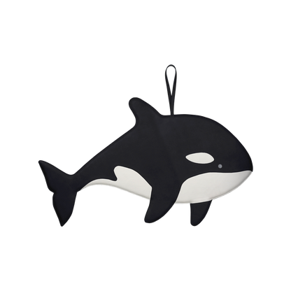 Gomi Ornament Medium | Orca | Black Leather