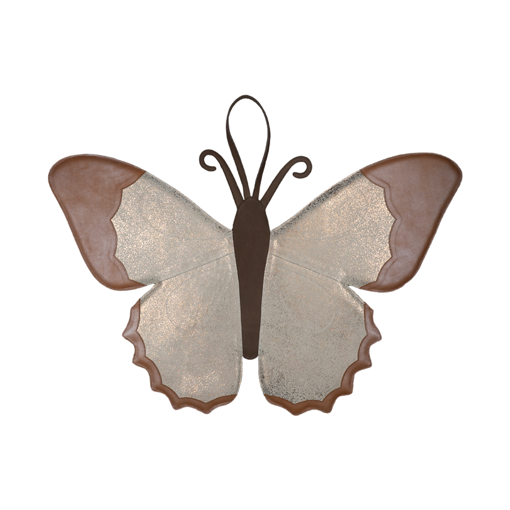 Gomi Ornament Medium | Papillon | Caramel Metallic Nubuck