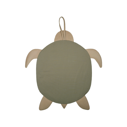 Gomi Ornament Medium | Turtle | Camel Croco Stamped Leather