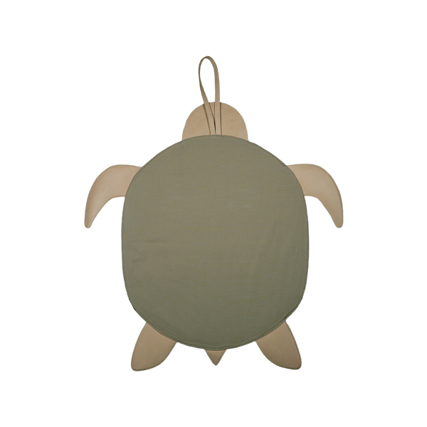 Gomi Ornament Medium | Turtle | Camel Croco Stamped Leather