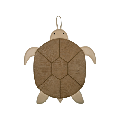 Gomi Ornament Medium | Turtle | Camel Croco Stamped Leather