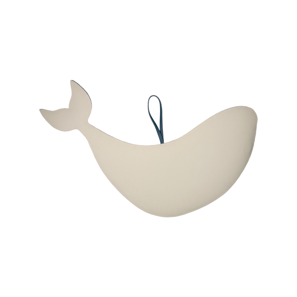 Gomi Ornament Medium | Whale | Petrol Nubuck