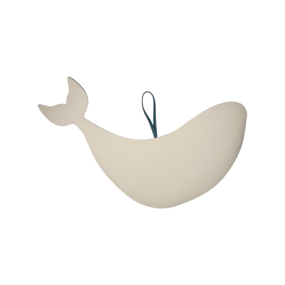 Gomi Ornament Medium | Whale | Petrol Nubuck