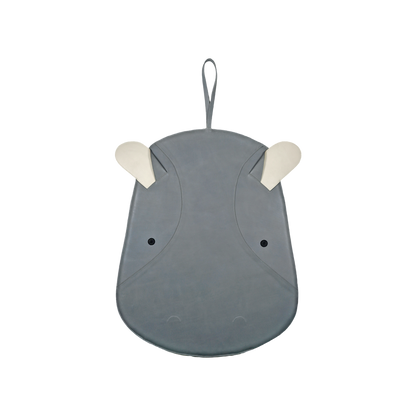 Guno Ornament Medium | Hippo | Grey Classic Leather