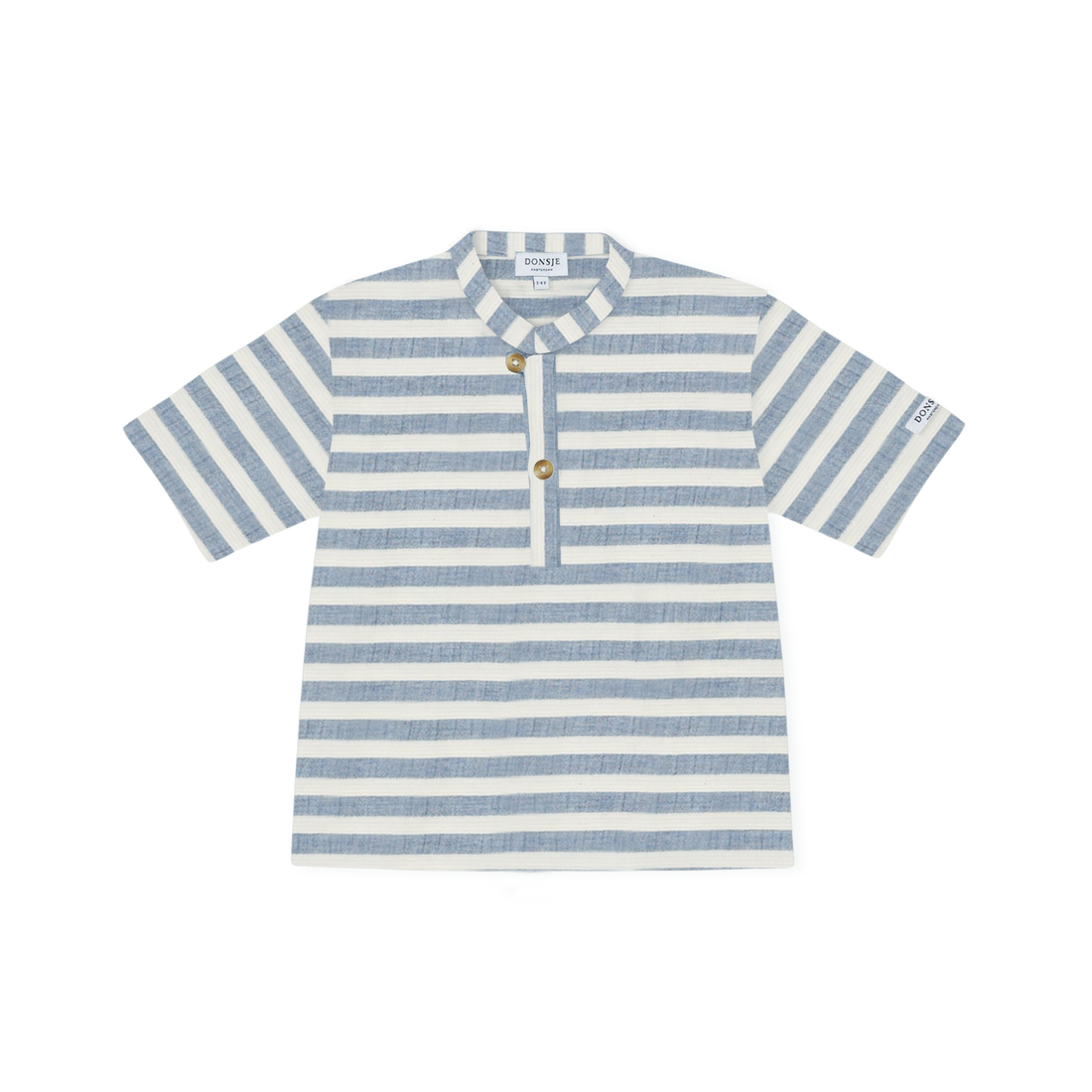 Ozion Shirt | Sky Blue - White Striped