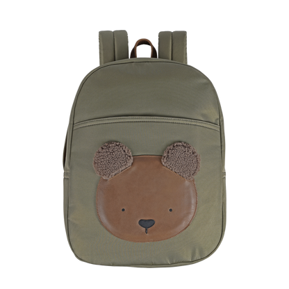 Pibbe Schoolbag | Bear | Moss Green