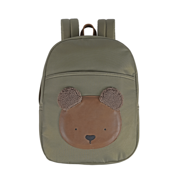 Pibbe Schoolbag | Bear | Moss Green