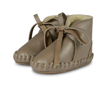 Pina Exclusive Booties | Truffle Metallic Nubuck