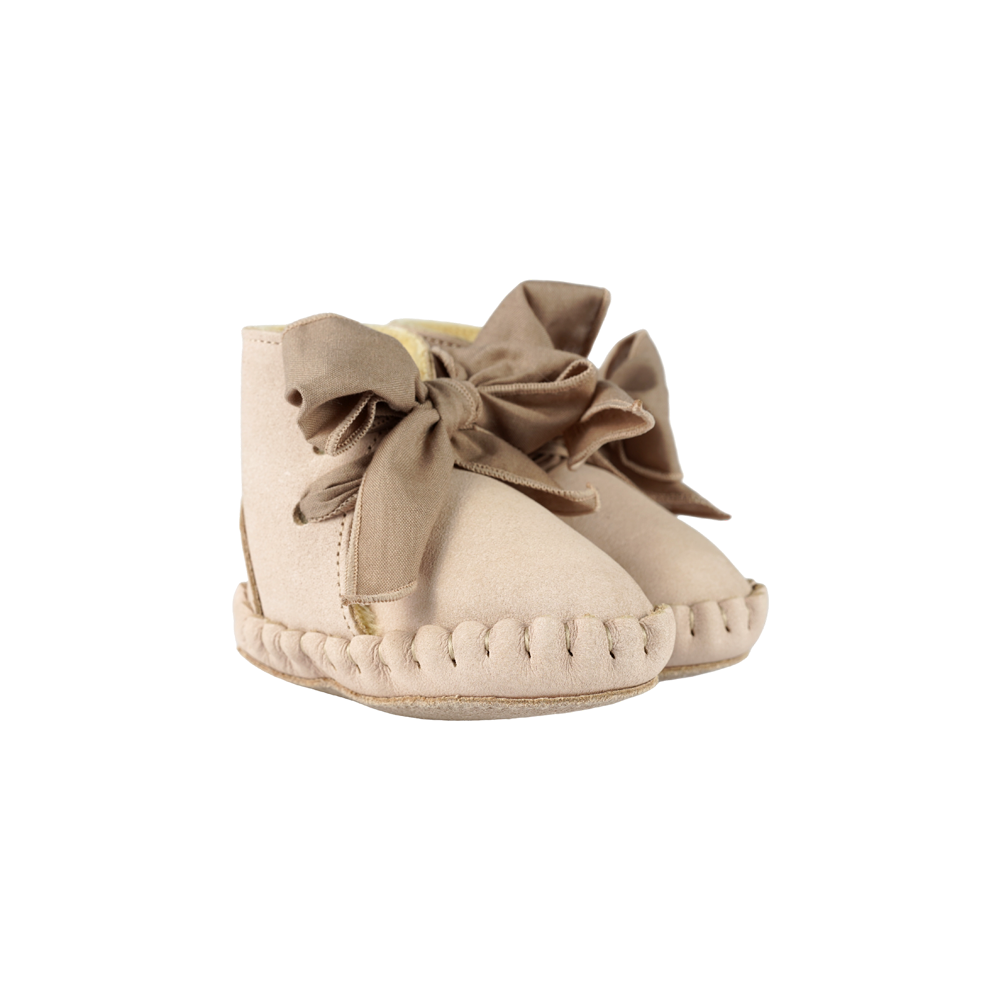 Pina Organza Booties | Powder Nubuck
