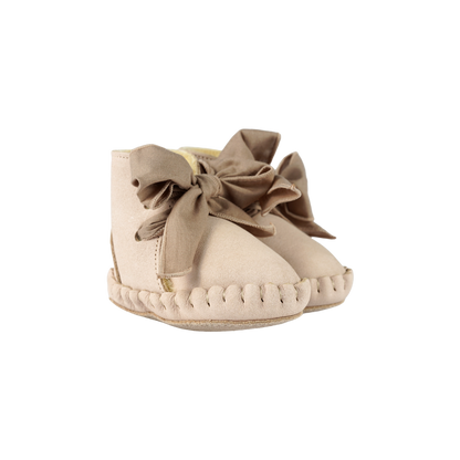 Pina Organza Booties | Powder Nubuck