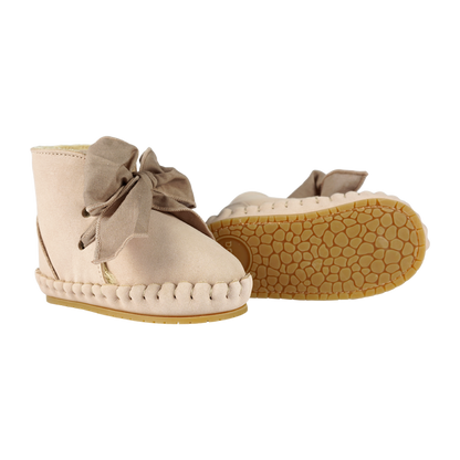 Pina Organza Booties | Powder Nubuck
