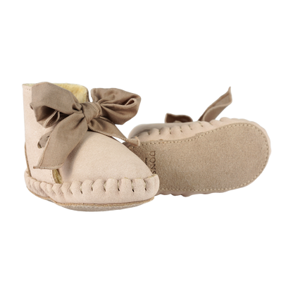 Pina Organza Booties | Powder Nubuck