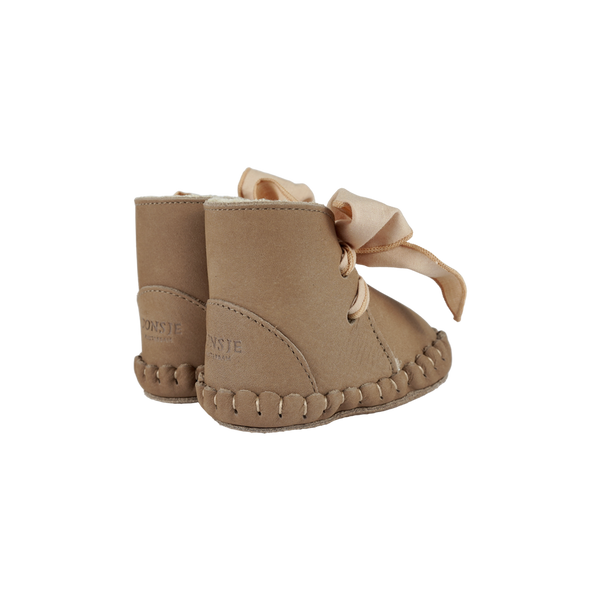 Pina Organza Booties | Truffle Nubuck