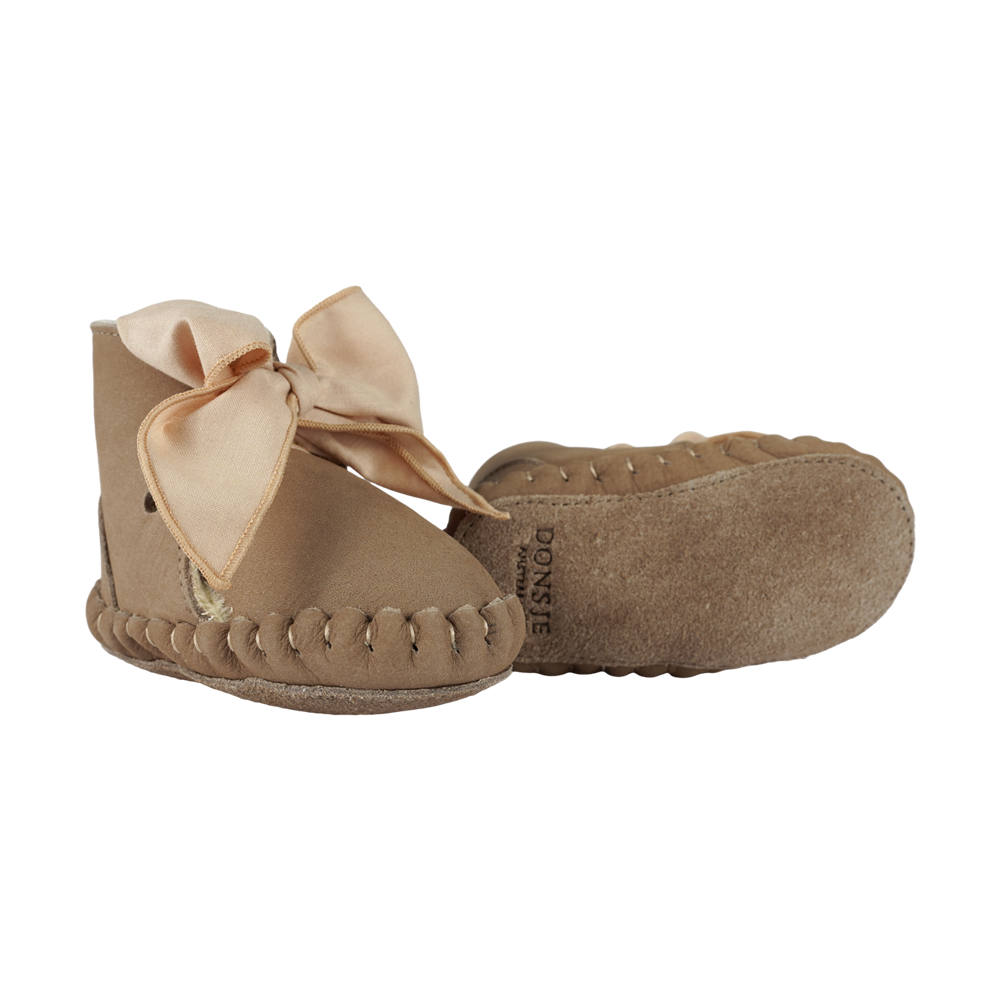 Pina Organza Booties | Truffle Nubuck