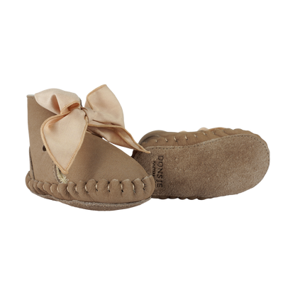 Pina Organza Booties | Truffle Nubuck