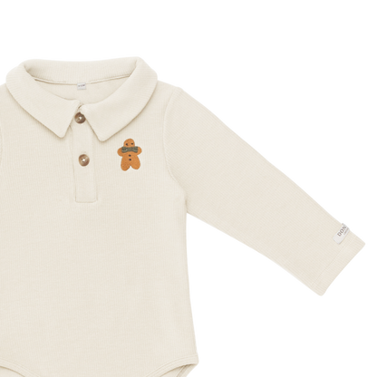 Polau Bodysuit | Gingerbread | Macaroon