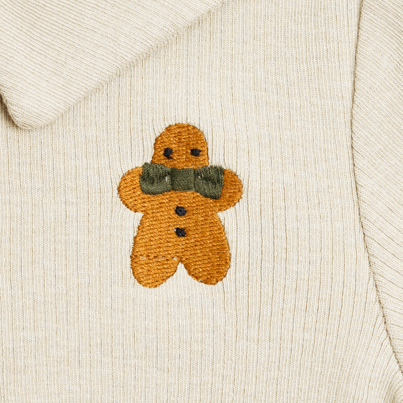Polau Bodysuit | Gingerbread | Macaroon